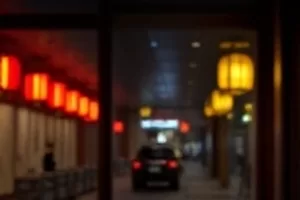 剧情作品《第八号雨巷》封面，雨中青石板小巷