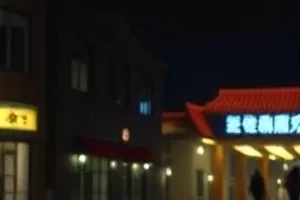 科幻作品《深蓝信标》封面，深海中的蓝色信号灯